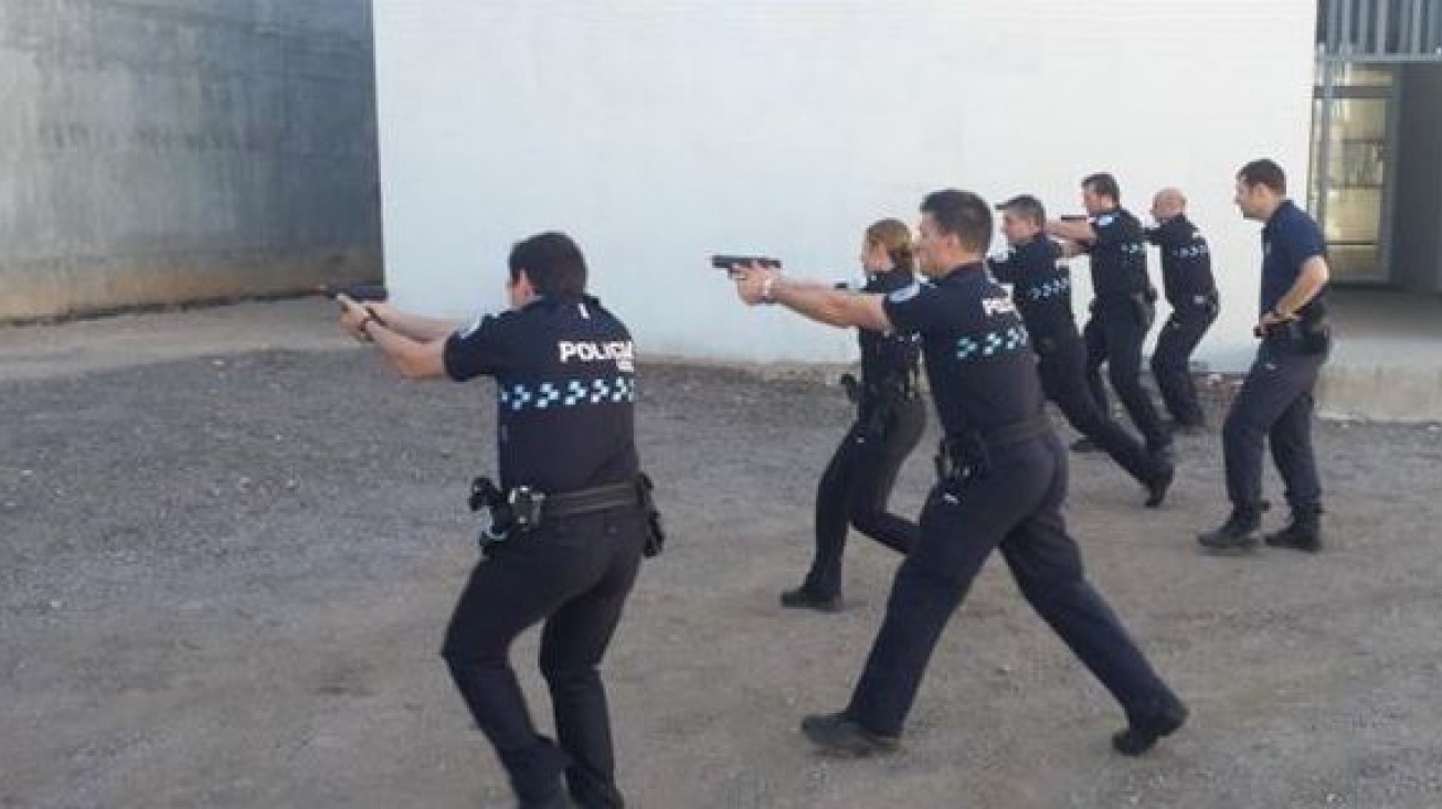 Policía Local de Manzanares en prácticas de tiro