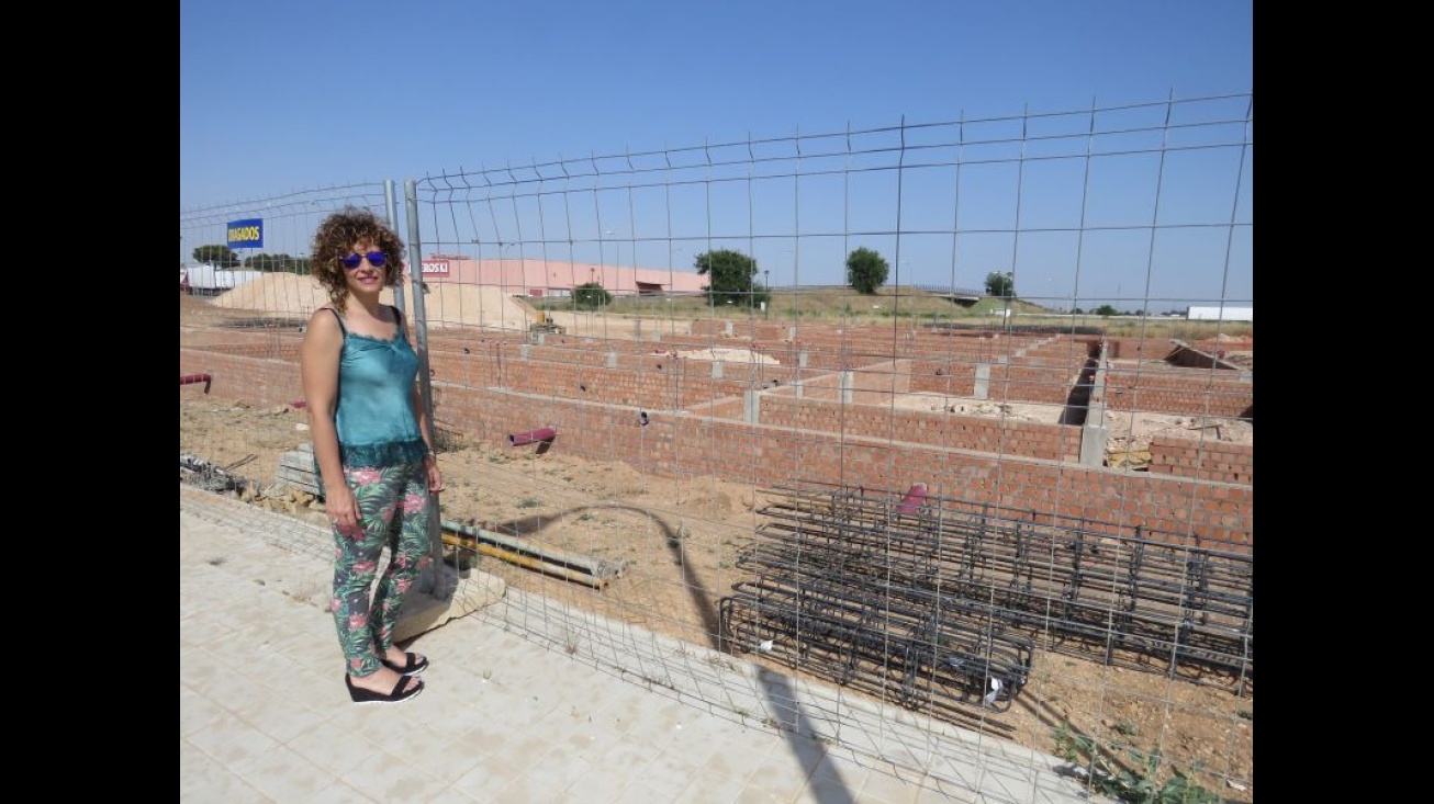 Beatriz Labián comprobó el avance de las obras