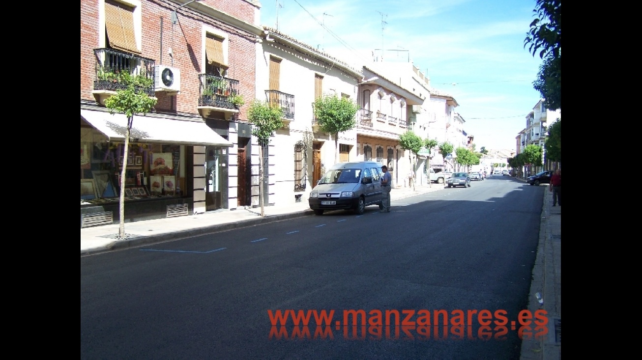 Imagen de la calle Jesús del Perdón en la primera jornada de zona azul