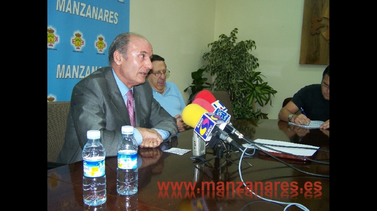 Miguel Ángel Pozas, durante la rueda de prensa