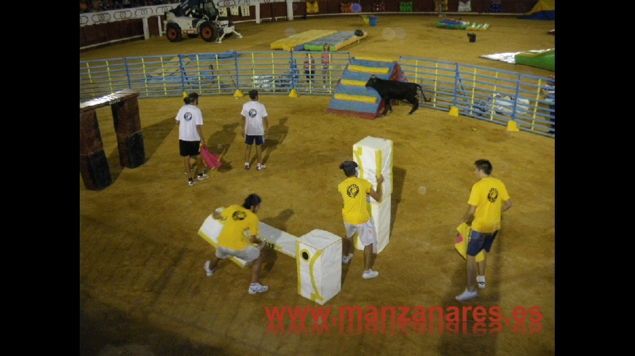 Prueba con vaquilla en el Grand Prix de Manzanares