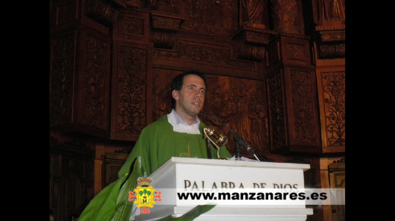 Francisco Callejas durante el novenario de Jesús del Perdón 2009