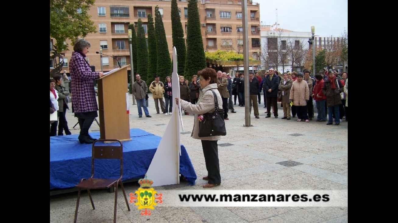 Momento de la concentración del 25 N 09