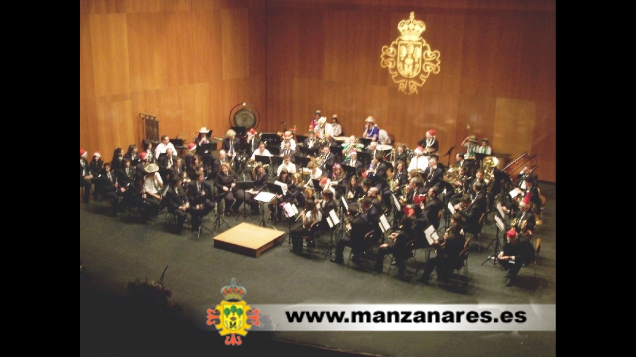 Banda de Manzanares en el concierto de fin de año 2008